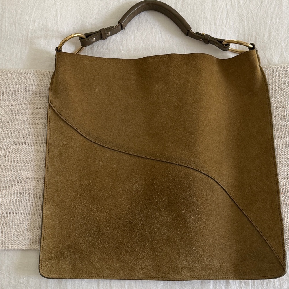 ATP Atelier Olive Suede Shoulder Bag - Picture 4 of 9